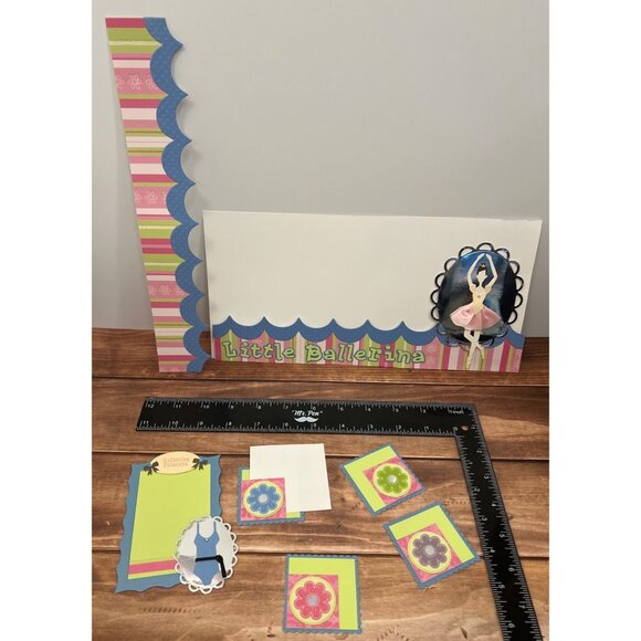 Handmade Little Ballerina Scrapbook Card Kit With Die-Cuts & Embellishments - Picture 3 of 5